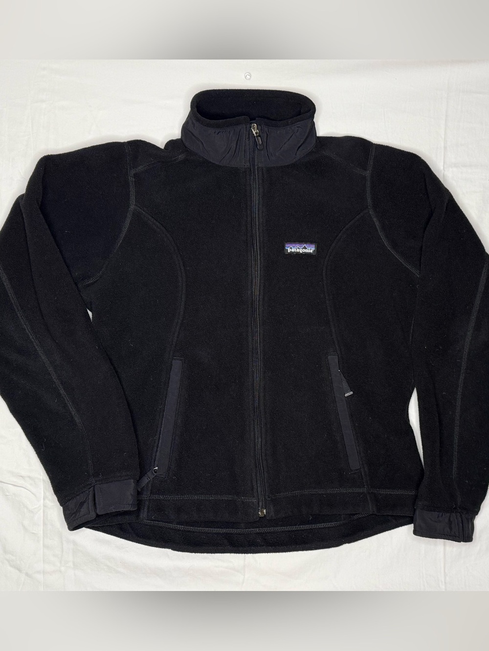 Patagonia Synchilla Windproof Jacket Women’s M Black Fleece 2007